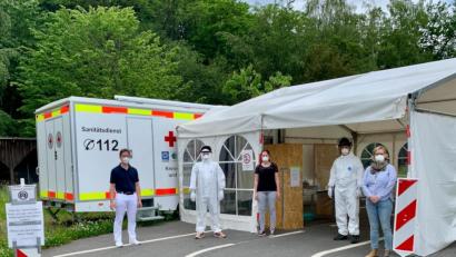 Bild: Viktoria Birner/exb
Corona-Testzentrum Altenstadt/WN