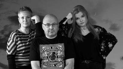 Bild: Reiner Wild/exb
Sabine Kreiner, Reiner Wild, Lotte Kreiner (von links) treten am 11. September im Amberger Stadttheater auf.