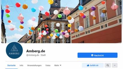 Screenshot: facebook.com/Amberg.de
In Amberg geht das, wogegen in Weiden offenbar eine Vielzahl von Gründen spricht: Amberg ist bei Facebook vertreten.