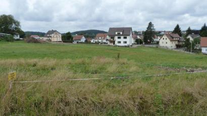 Bild: Portner
Mit Blick über die Stadt: Zwischen der Bundesstraße 22 und der Eigelsberger Straße entsteht ein neues Baugebiet mit 63 Wohnungen.