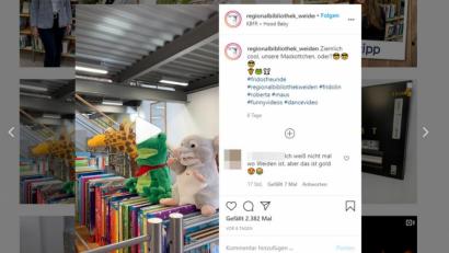 Bild: instagram.com/regionalbibliothek_weiden
Die Regionalbibliothek Weiden hat ihren ersten reel veröffentlicht und einen Volltreffer gelandet. screenshot: instagram.com/regionalbibliothek_weiden