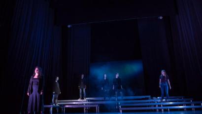 Bild: Digitalstandart/exb
Der Jugendclub plus alias „Bühne Wumms“ bei der Probe zu „Macbeth 2019"