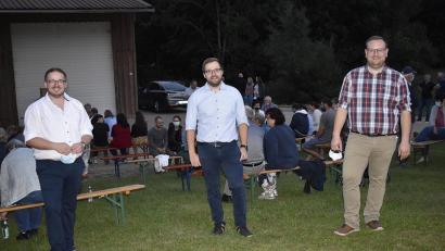 Bild: sck
Als Ortssprecher in der Altgemeinde Degelsdorf bewarben sich (von links) Johannes Trenz, Mirko Nittmann und Markus Neukam. In der Stichwahl machte Nittmann das Rennen.