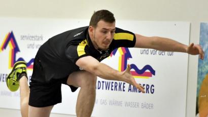 Archivbild: Hubert Ziegler
Ohne Florian Möhrlein (Bild), der zu Polizei Bamberg wechselte, und Wolfgang Häckl, der seine Karriere beendete, geht FEB Amberg in die neue Saison.