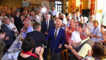 Bild: Wolfgang Steinbacher
Ein Bild, das es beim Jubiläum heuer Corona-bedingt nicht geben wird: Die 70 Jahrfeier der CSU Amberg-Sulzbach mit Edmund Stoiber in Hahnbach.