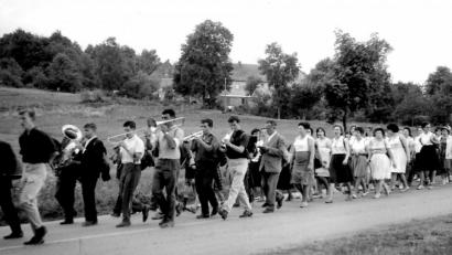 Archivbild: hev
Einige Musiker der Stadtkapelle begleiteten immer die Lieder während der Wallfahrt.