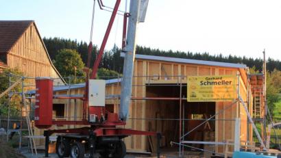 Bild: kro
Voll in Gange ist der Baud er neuen BRK-Rettungswache in Griesbach.