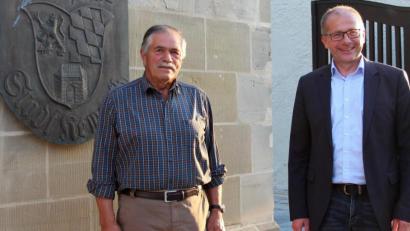 Bild: stg
Michael Hautmann (links) führt weiterhin den Wasserzweckverband Kemnath-West, neuer Stellvertretender Vorsitzender ist Kemnaths Bürgermeister Roman Schäffler