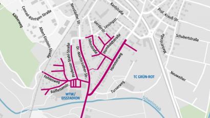 Grafik: Oberpfalz-Medien
Rund 1500 Weidener müssen am Sonntag, 27. 9. vor 8 Uhr ihre "vier Wände" verlassen, wenn sie in diesen Bereichen wohnen.