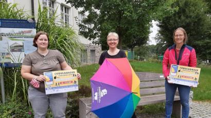 Bild: ubb
Chrstina Ponader, Jenny Scheffler und Dors Keck (von links) hoffen auf zahlreiche Teilnehmer an der Challenge. Es gibt auch Preise zu gewinnen.