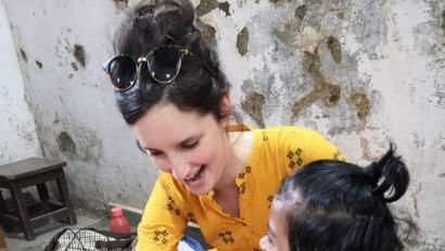 Bild: Gerda Krusche
Ergotherapeutin Miriam Meindl aus Sulzbach-Rosenberg hat 2019 drei Wochen lang im indischen Mumbai gearbeitet.