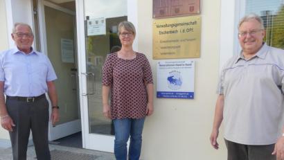 Bild: rn
An jedem ersten Montag im Monat stehen Klaus Lehl, Elisabeth Gottsche und Udo Müller den Eschenbacher Senioren für Gespräche zur Verfügung.