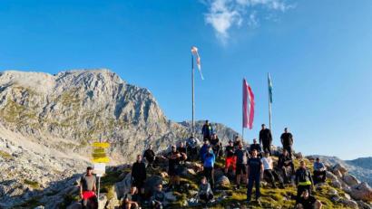 Bild: exb
Eine Bergtour ins „Steinerne Meer“ unternahmen die Rover der Tirschenreuther Pfadfinder.