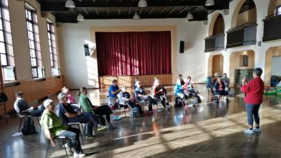 Bild: Dieter Menzel/exb
In der Stadthalle Waldsassen ist jetzt ein Fortbildungslehrgang der Rehasport-Übungsleiter im BVS-Bezirk Oberpfalz ausgerichtet worden.