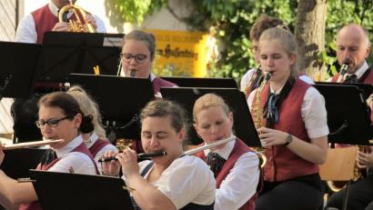 Bild: Agnes Jonas/exb
Die Musiker der Stadtkapelle spielen am 4. Oktober ein Platzkonzert.