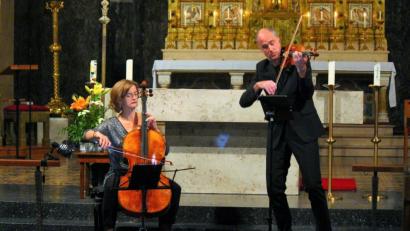 Bild: stg
In der Weidener Josefskirche eröffneten Tanja Tetzlaff und Florian Donderer am Donnerstagabend das diesjährige "Max-Reger-Wochenende".