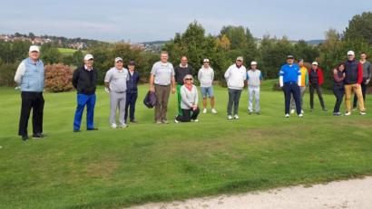 Bild: Golfclub Stiftland/exb
Die erfolgreichsten Teilnehmer der Vierer-Clubmeisterschaft auf der Anlage des Golfclubs Stiftland.