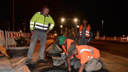 Bild: Petra Hartl
Nachtschicht auf dem Kurfürstenring.