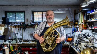 Bild: gld
Thomas Morts Lieblingsstück: Das Baritonhorn, das ihm sein Großvater zum 16. Geburtstag geschenkt hat.