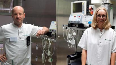 Bild: Asklepios-Klinik /exb
Boris Herbst und Dr. Julia Roßkopf berichten über die Arbeit in der Notfallambulanz im „Radlersommer“.