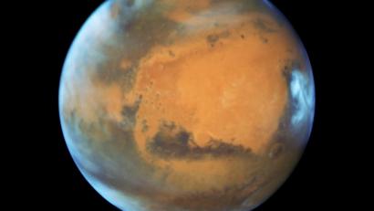 Bild: -EPA/NASA /HUBBLE/dpa
Der Mars, aufgenommen vom „Hubble“-Weltraumteleskop.
