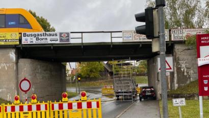 Bild: Völkl
Derzeit gesperrt: Die Bahnunterführung der früheren B14 in Wernberg-Köblitz.