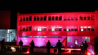 Bild: Josef Bock/exb
Die IG Metall treibt es bunt. Sie mahnt Arbeitgeber, die Coronakrise nicht für aktionistische Sparmaßnahmen zu missbrauchen.