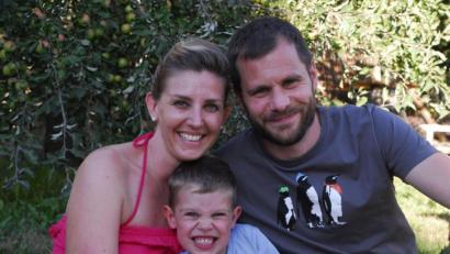 Archivbild: san
Stefanie Leypold, Peter Andörfer und ihr Sohn Basti.