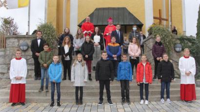 Bild: Lisa Langer/exb
Die erste Gruppe der Firmlinge aus Wiesau.