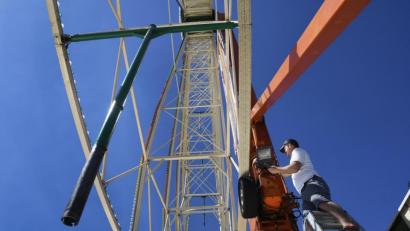 Bild: Petra Hartl
Die Freien Wähler zogen ihren Antrag im Stadtrat Amberg zurück. Ein Riesenrad wie auf der Dult wird es auf dem Bürgerspital-Areal nicht geben.