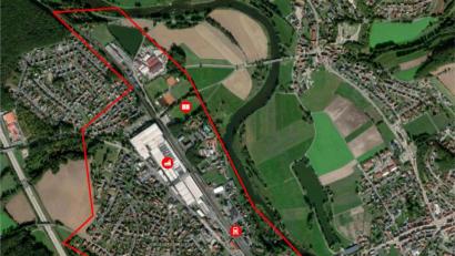 Repro: twi
Das rot umrandete Gebiet soll als "Sanierungsgebiet Unterköblitz" auf Vordermann gebracht werden. Hier herrschen laut Ausführungen im Marktrat mehrere städtebauliche Missstände.