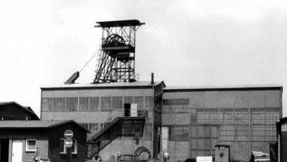 Bild: Archiv Erwin Kraus
Der Eichelberg-Schacht arbeitete bis zum Jahr 1977, seine Stilllegung beendete die Bergbau-Ära in der Stadt.