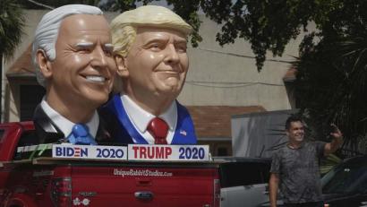 Bild: Joe Cavaretta/dpa
Joe Biden und Donald Trump kämpfen um die Präsidentschaft in den USA. Amberger, die in den Vereinigten Staaten leben, rechnen mit einem knappen Ergebnis.