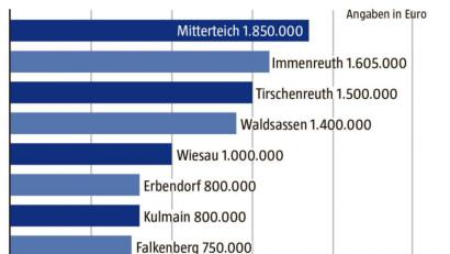 Grafik: Lukas Meister
Die Verteilung der Stabilisierungshilfe 2020 im Landkreis Tirschenreuth.