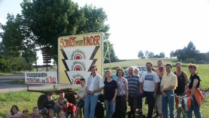 Archivbild: ak
Gegen den Mobilfunk regte sich in Kulmain Widertand, hier ein Bild aus dem Jahr 2005.