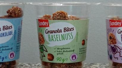 Bild: Lidl
Rückruf: Sesam-Samen im Lidl-Snack „Sondey Granola Bites“ könnten das gesundheitsschädliche Pflanzenschutzmittel Ethylenoxid enthalten. Foto: Lidl/Lidl/obs