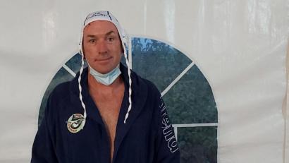 Bild: hka
"Ersatzspieler" Helmut Graf: "Die Wasserballer hatten es besser, das Becken wurde auf 28 Grad aufgeheizt".
