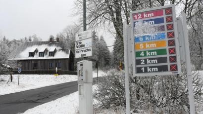 Bild: Gabi Schönberger
Die Anfahrt zum Langlaufzentrum Silberhütte an der Landkreisgrenze zwischen Tirschenreuth und Neustadt/WN . Ein Landesleistungszentrum wird hier nicht entstehen.