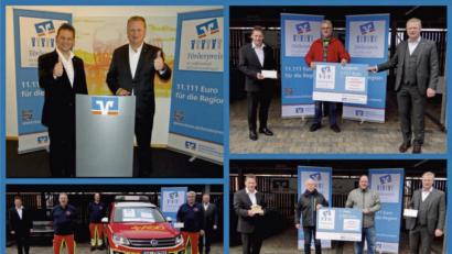 Bild: Raiffeisenbank/exb
Die Gewinner des Raiffeisen-Förderpreises erhielten ihre Preise diesmal einzeln nach der virtuellen Verleihung.