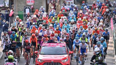 Bild: Massimo Paolone/dpa
Auch Cube-Fahrräder aus Waldershof (Kreis Tirschenreuth) sind künftig immer beim Giro d’Italia am Start.