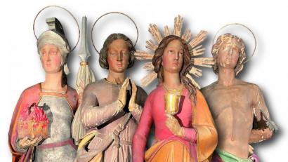 Bild: aub
Ein Themenschwerpunkt widmet sich den früheren Altären der Stadtpfarrkirche und der Herkunft "unserer Heiligen".