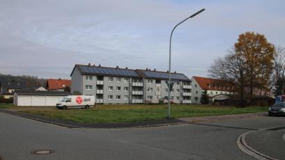 Bild: sne
An der Kreuzung von Eichendorff- und Friedrich-Ludwig-Jahn-Straße sollen bald 18 neue Wohnungen entstehen.