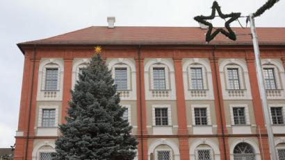 Bild: Wolfgang Steinbacher
Der Weihnachtsbaum am Marktplatz in Neustadt ist mit 300 Lichtern geschmückt. Sie leuchten ab dieser Woche.