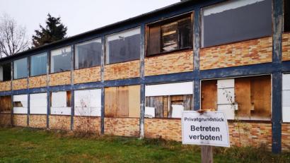 Bild: Thomas Dobler
Abrissgebäude eins: In der ehemaligen Weberei Birnbaum an der Viktor-Koch-Straße wurde bis Mitte der 1970er Jahre hauptsächlich Schale und Tücher hergestellt.