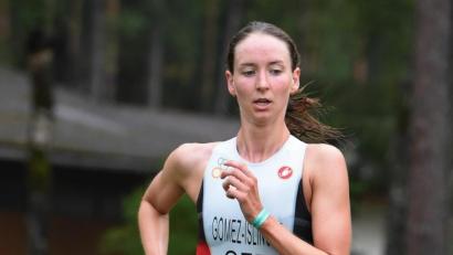 Bild: Büttner, Gerhard
Triathletin Marlene Gomez-Islinger läuft sich für 2021 warm. Olympia bleibt das große Ziel.