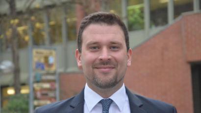 Bild: uz
Fabian Liedl ist der neue Wirtschaftsförderer der Stadt.