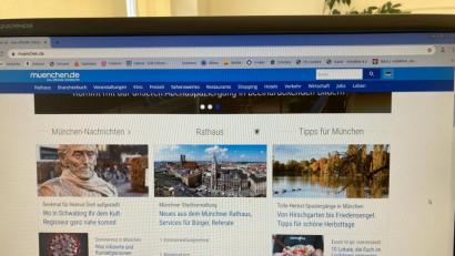 Bild: Joachim Gebhardt
Die Startseite des Stadtportals "muenchen.de".