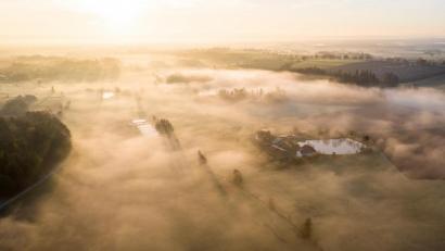 Bild: Matthias Kunz/exb
Nebelfelder über Hurtingöd und Unterharlohmühle.