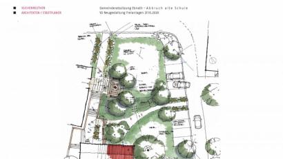 Bild: kbayer/exb
Das Umfeld des Rathauses, wo einst die alte Schule stand, wird neu gestaltet. Die Architekten Peter Kuchenreuther und Ralf Köferl stellten ihre Pläne vor.