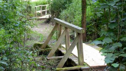 Bild: fsb
Auch die Stege im Naturerlebnisweg Klingenbachtal werden in einem besonderen Projekt saniert.